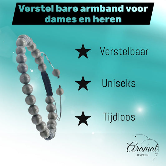 Pyriet Natuursteen Armband man vrouw - Aramat Jewels - Armbanden - cadeautip