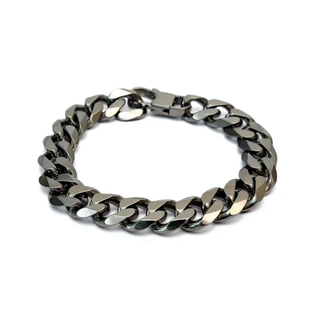 RVS Armband met Curb Cuban Schakel - Aramat Jewels - Armbanden - cadeautip