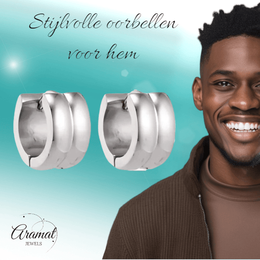 Zilverkleurige RVS Klapcreolen - 13 mm - oor5811 - se20006 - Oorringen kopen# - 13mm - alles - cadeau