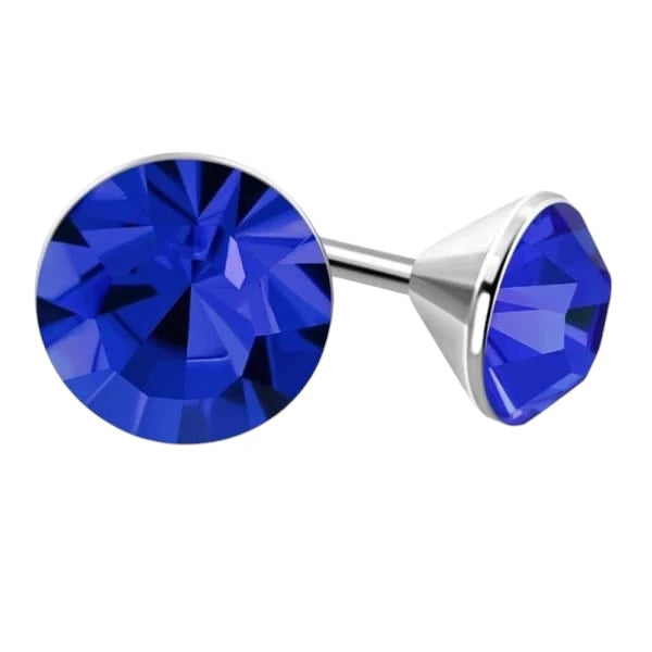 Geboortesteen zirkonia sieraden September donkerblauw - Aramat Jewels