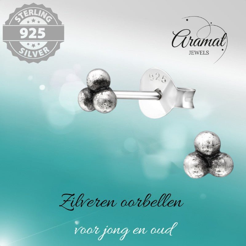 925 zilveren Oorbellen Kinder Dots 4mm - oor1823 - 37321 - Oorbellen kopen# - 4mm - 925 Zilver