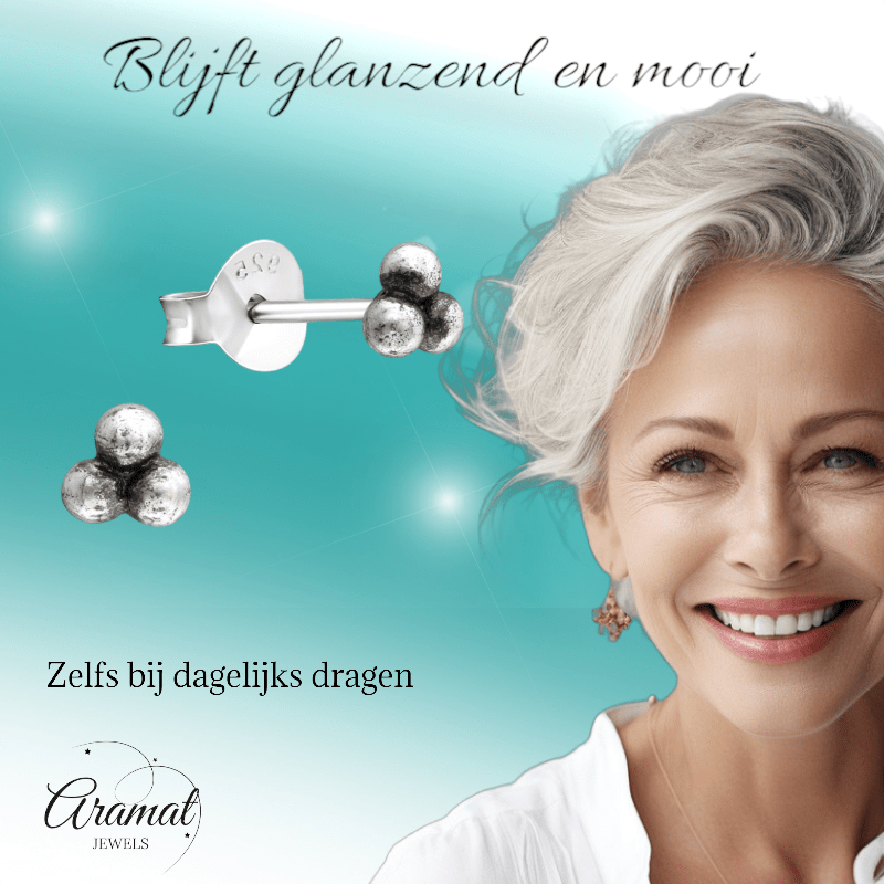 925 zilveren Oorbellen Kinder Dots 4mm - oor1823 - 37321 - Oorbellen kopen# - 4mm - 925 Zilver