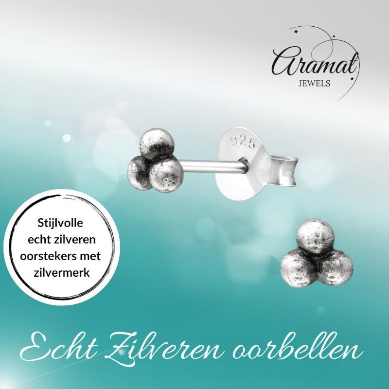925 zilveren Oorbellen Kinder Dots 4mm - oor1823 - 37321 - Oorbellen kopen# - 4mm - 925 Zilver