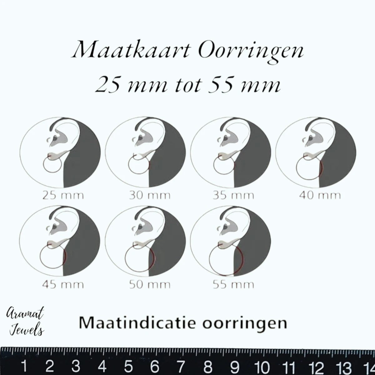 Goudkleurige RVS oorringen wikkelmotief 30mm