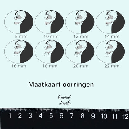 Goudkleurige Oorringen met Roze Hartje