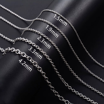RVS Anker Ketting Zilverkleur 40–75cm – Uniseks Maritieme Schakelketting