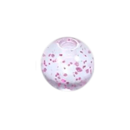 Glitter Piercing Balletje Transparant Acryl – 6mm (1.6mm Dikte) – Per Stuk