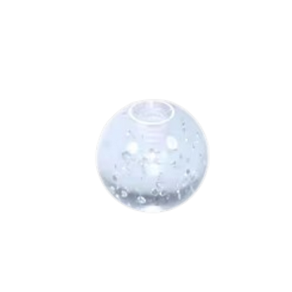 Glitter Piercing Balletje Transparant Acryl – 6mm (1.6mm Dikte) – Per Stuk