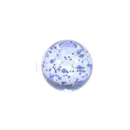 Glitter Piercing Balletje Transparant Acryl – 6mm (1.6mm Dikte) – Per Stuk