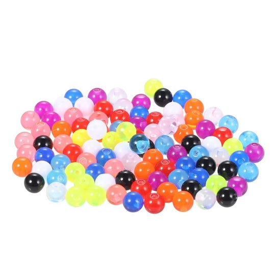 Aramat Jewels gekleurde acryl piercing balletjes van 6mm, transparant en tandvriendelijk voor diverse piercings.