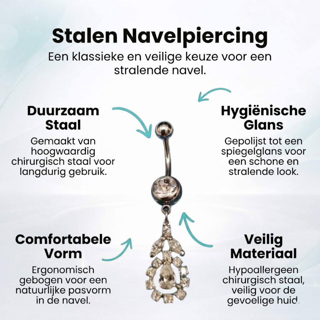 Bloem Hanger Navelpiercing