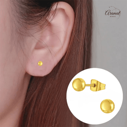 Bolletjes oorbellen – Goudkleur – 4mm - oor1007 - xe5558 - Oorbellen kopen# - 4mm - alles - bolletjes