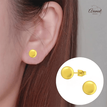 Bolletjes oorbellen – Goudkleur – 7mm - oor3485 - 14137 - Oorbellen kopen# - 7mm - alles - bolletjes