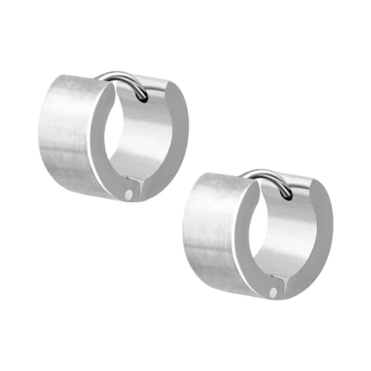 Brede Stalen Oorringen zilverkleurig RVS - oor2618 - eeh076 - Oorringen kopen# - 7mm - alles