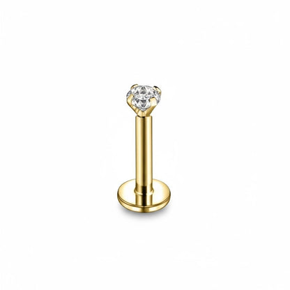 Helix Tragus Piercing Goudkleur Zirkonia 6mm 1.2mm - Aramat Jewels - Piercings - cadeautip