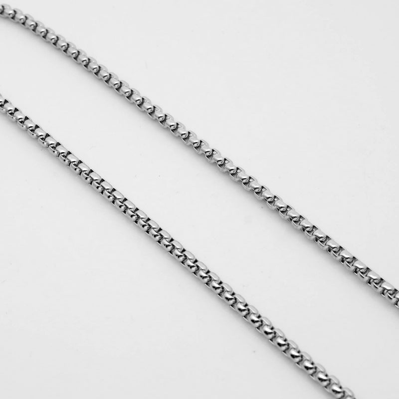 Jasseron Halsketting 3,5mm Zilverkleurig Staal - Aramat Jewels - RVS Sieraden - Halskettingen - cadeautip