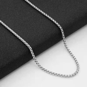 Jasseron Halsketting 3,5mm Zilverkleurig Staal - Aramat Jewels - RVS Sieraden - Halskettingen - cadeautip