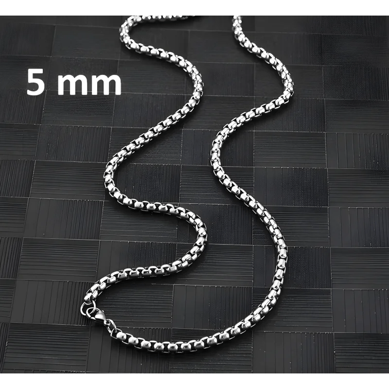 Jasseron Halsketting RVS 60 cm – 5 mm - Aramat Jewels - Halskettingen - cadeautip