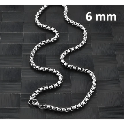 Jasseron Halsketting RVS 70 cm – 6 mm - Aramat Jewels - Halskettingen - cadeautip