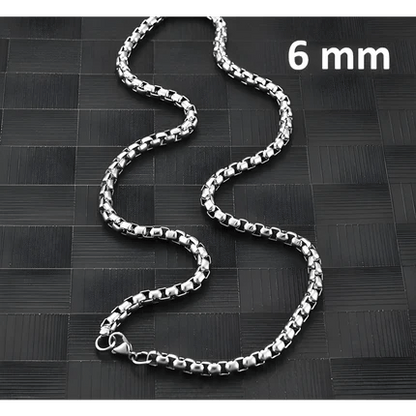 Jasseron Halsketting RVS 70 cm – 6 mm - Aramat Jewels - Halskettingen - cadeautip