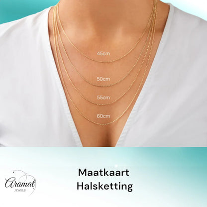 Goudkleurige Stalen Koffieboon Ketting – Unisex Schakelketting 5,2mm (60cm)