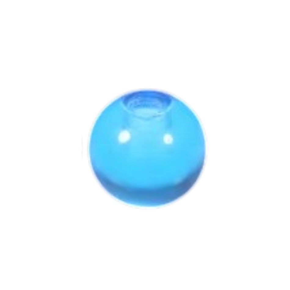Los Piercing Balletje Acryl – Transparant Gekleurd Reserve Balletje – 5mm (1.6mm Dikte)