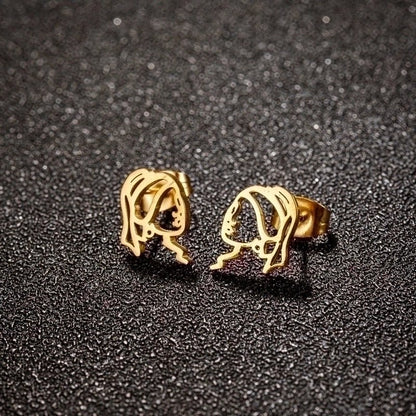 Meisje met de Parel Oorstekers Goudkleurig RVS - oor6393 - 638455 - Oorbellen kopen# - 12mm - alles - cadeau