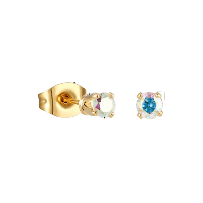 Mini oorbellen met AB zirkonia – 2 mm - oor5015 - Oorbellen kopen# - 2mm - AB - AB Transparant