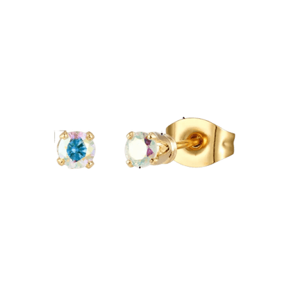 Mini oorbellen met AB zirkonia – 2 mm - oor5015 - Oorbellen kopen# - 2mm - AB - AB Transparant