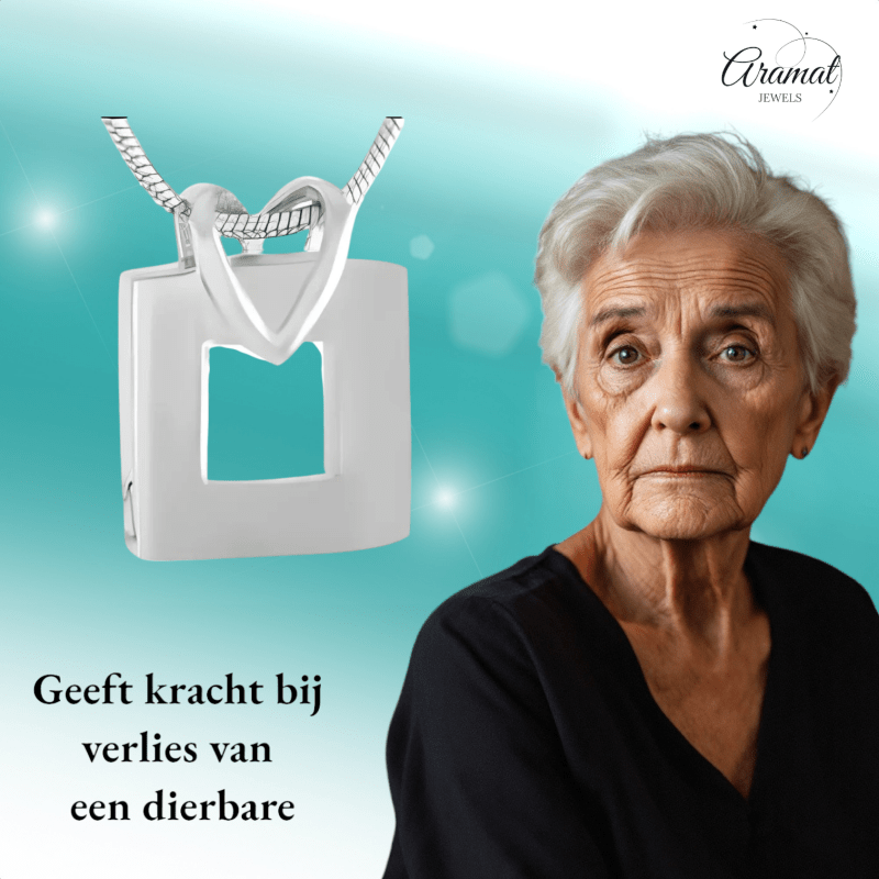 Moderne Stalen Ashanger Open Vierkant - hang298 - Gedenkhangers kopen# - 25mm - alles - ashangers