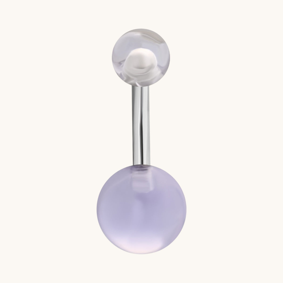 Stijlvolle Transparante Acryl Navelpiercing