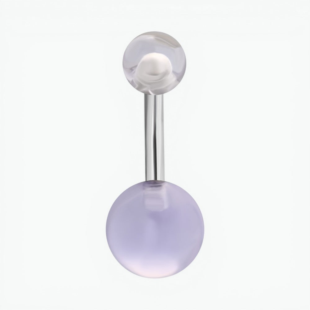 Stijlvolle Transparante Acryl Navelpiercing
