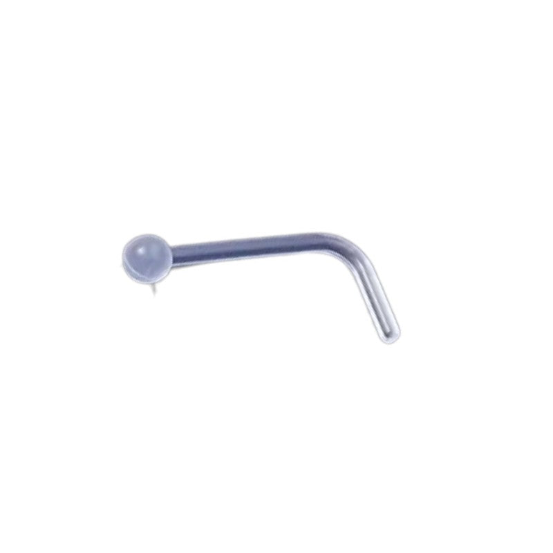 Acryl Neuspiercing Retainer Doorzichtig – 2mm L-Staafje Neusvleugelpiercing
