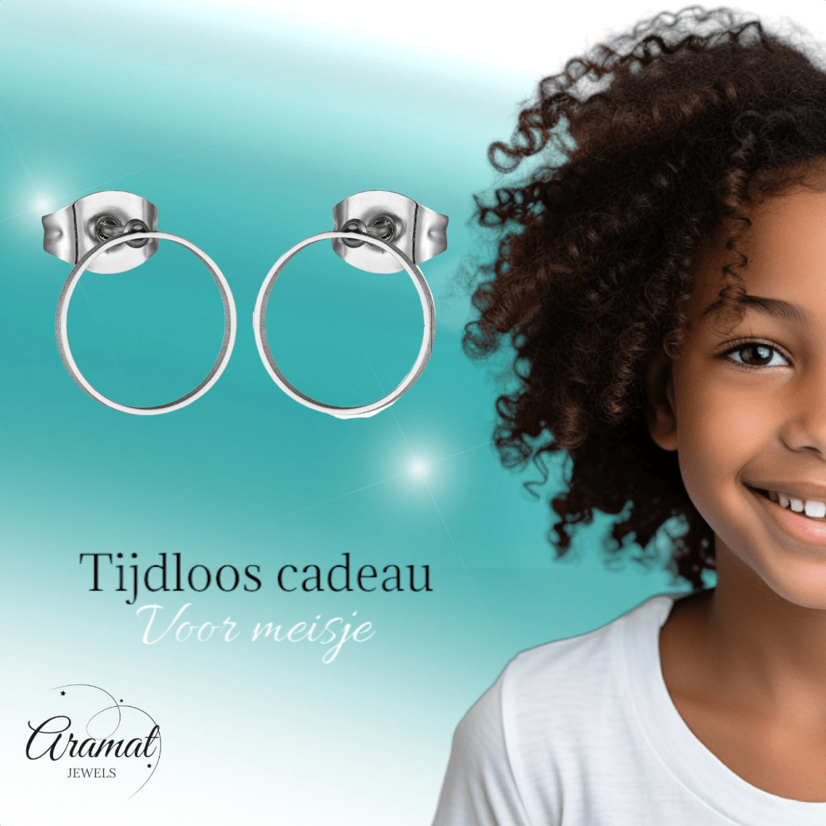 Open Cirkel Oorbellen Zilverkleur – 10mm - Aramat Jewels - Oorbellen - cadeautip
