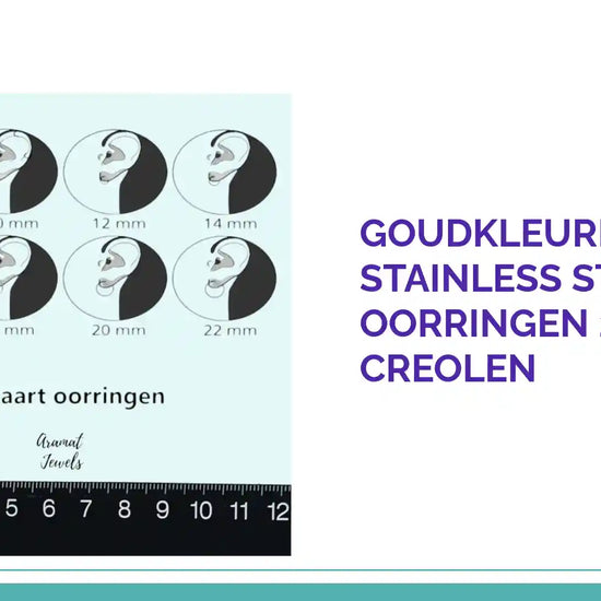 Goudkleurige Stainless Steel Oorringen 20mm - Creolen by@Outfy