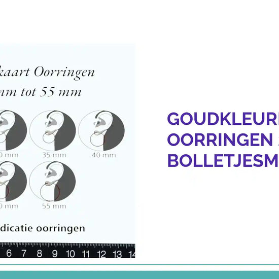 Goudkleurige Ronde Oorringen 25mm &ndash; Bolletjesmotief &ndash; RVS by@Outfy
