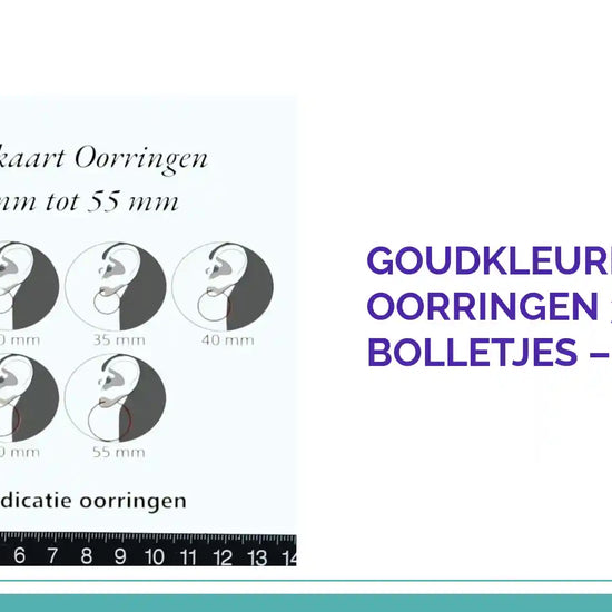 Goudkleurige Ronde Oorringen 35mm &ndash; Bolletjes &ndash; RVS by@Outfy