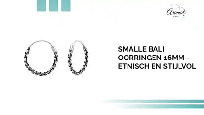 Smalle Bali Oorringen 16mm - Etnisch en Stijlvol by@Outfy