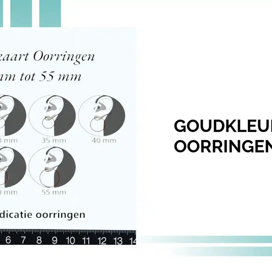 Goudkleurige Ovale Oorringen 26mm by@Outfy