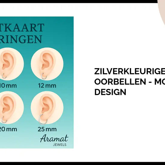 Zilverkleurige Stalen Oorbellen - Modern Design by@Outfy