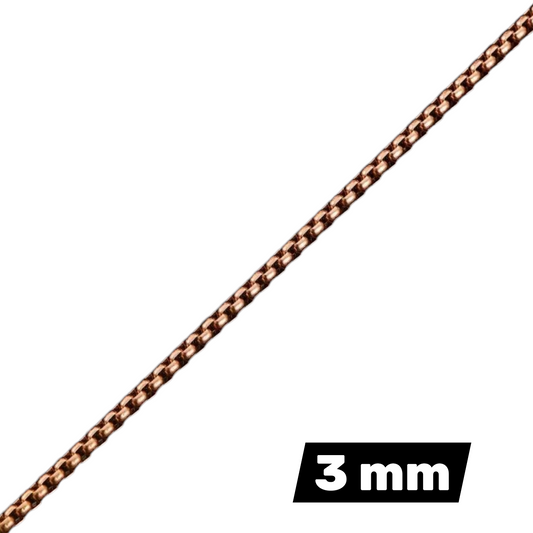 Collier Jasseron en acier et or rose de Aramat Jewels
