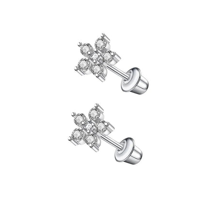 RVS bloem oorbellen kind 7mm – Schroefsluiting - oor6271 - 72438 - Oorbellen kopen# - 7mm - alles - bloem
