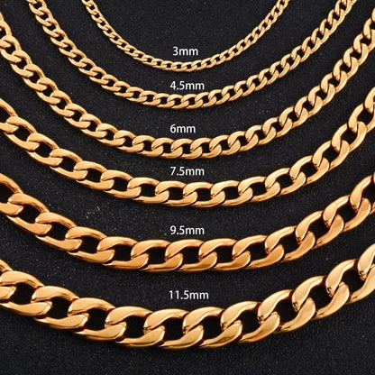 RVS Gourmet Ketting Goudkleurig staal - Aramat Jewels - Halskettingen - cadeautip
