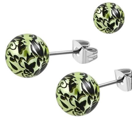 Stalen Bolletjes Oorstekers Spetter – 6mm - Aramat Jewels - Oorbellen - cadeautip