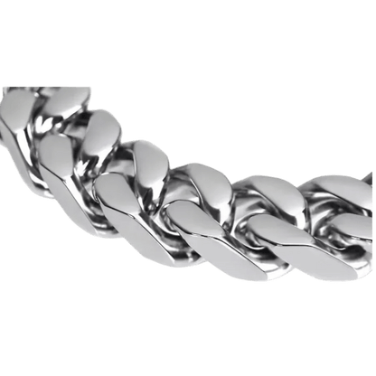 Stalen Curb Gourmet Ketting Zilverkleurig - Aramat Jewels - Halskettingen - cadeautip