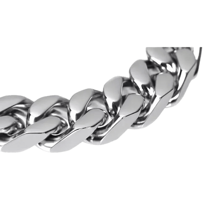Stalen Curb Gourmet Ketting Zilverkleurig - Aramat Jewels - Halskettingen - cadeautip