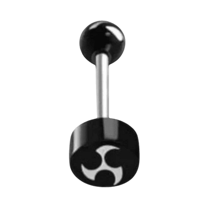 Zwart titanium staal 31604 5mm pluggen