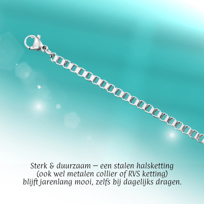 Stalen Venetiaanse Ketting - Aramat Jewels - Halskettingen - cadeautip