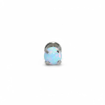 Tragus Helix Piercing – Blauw Opaal – 6mm Staafje - Aramat Jewels - Piercings - cadeautip