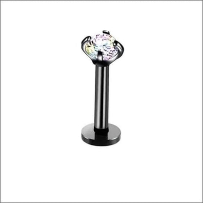 Tragus Piercing Zwart AB Zirkonia 6mm 1.2mm - Aramat Jewels - Piercings - cadeautip